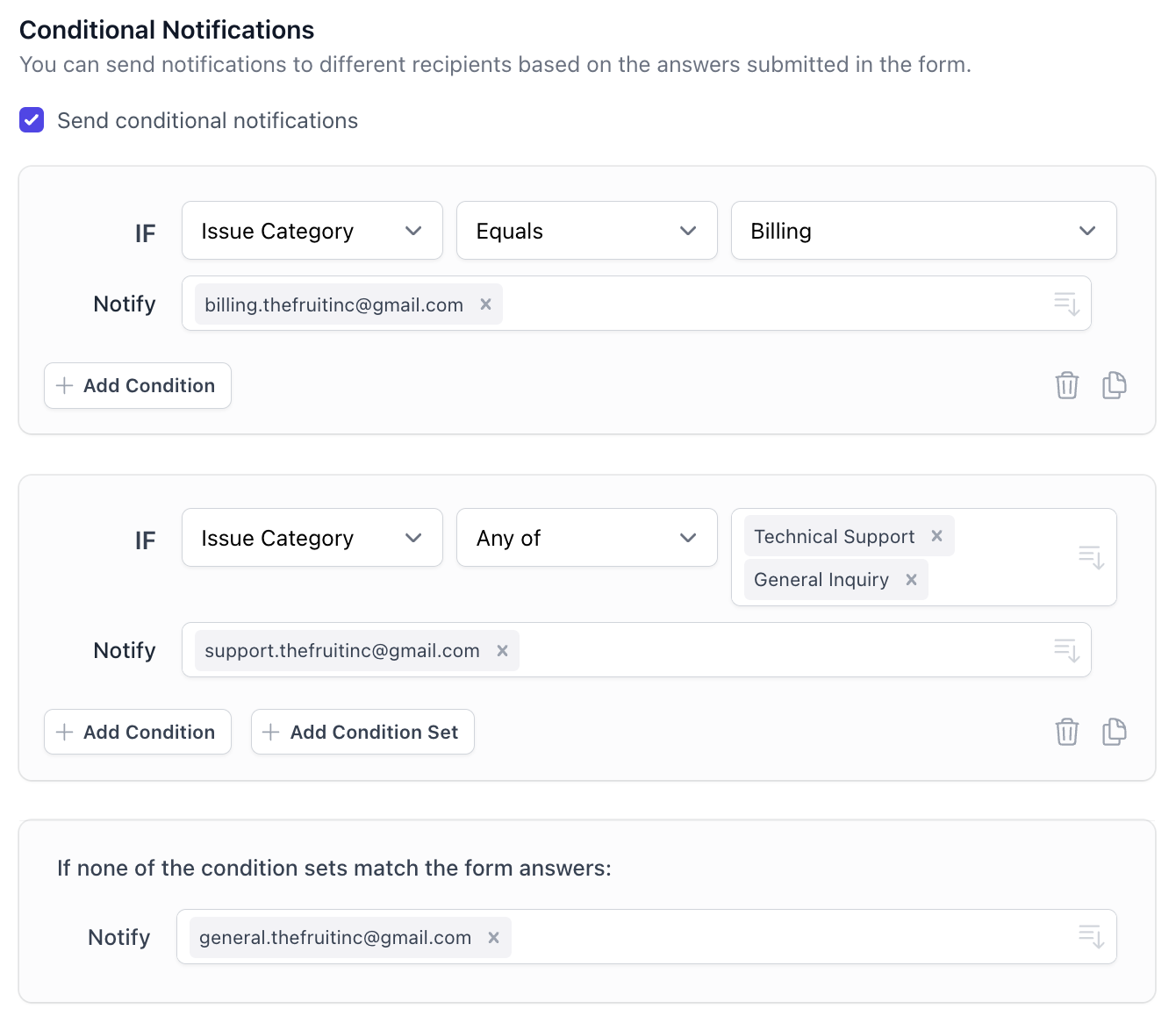 如何根據 Google 表單答案發送條件通知電子郵件