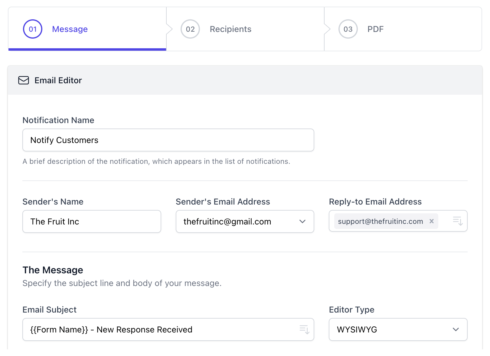 cómo crear complemento de notificación de Google Forms