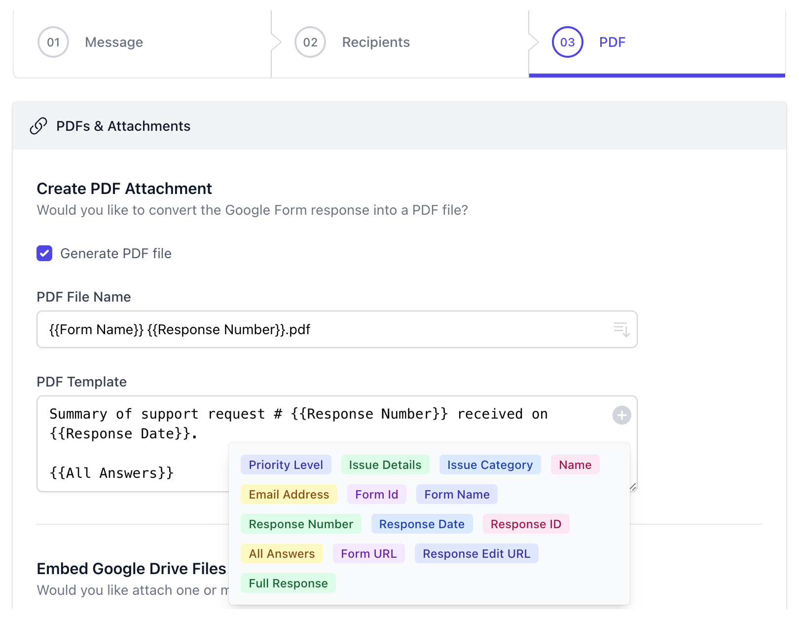 comment créer l'extension de notification Google Forms