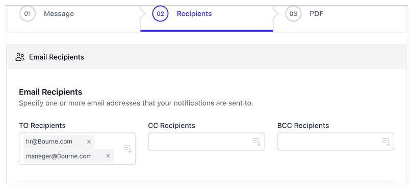 多個電子郵件地址