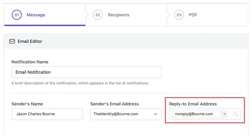 Noreply Email Address
