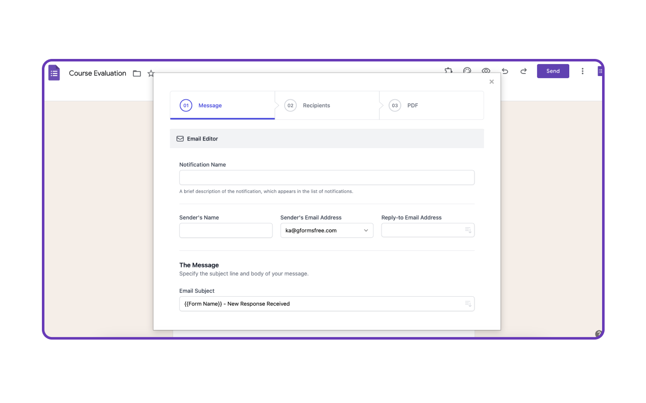 Google Forms Email Notification - Customizable email and webhook notification system for form submissions