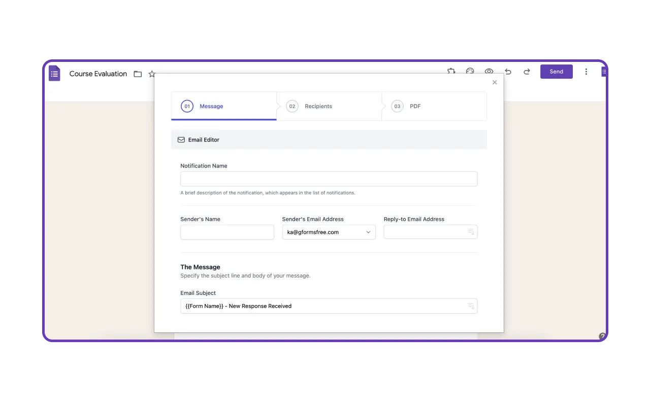 Email Notifications for Google Forms - Customizable email and webhook notification system for form submissions