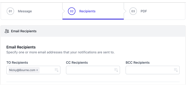 自我電子郵件通知