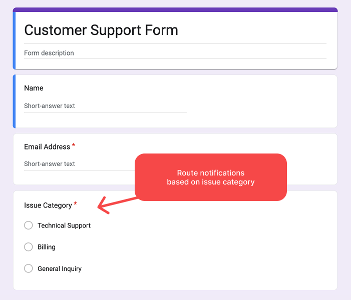 Formulario de Google para Notificación Condicional