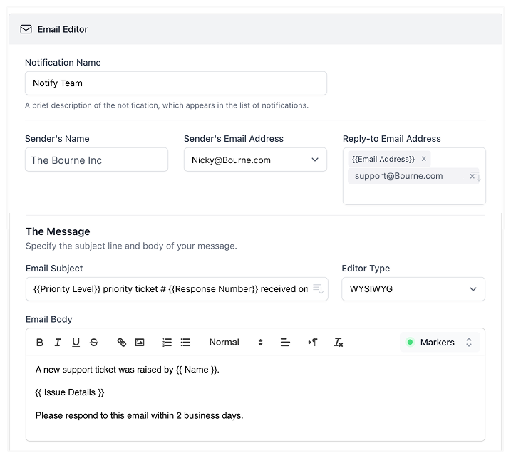 Crear Notificación por Correo Condicional