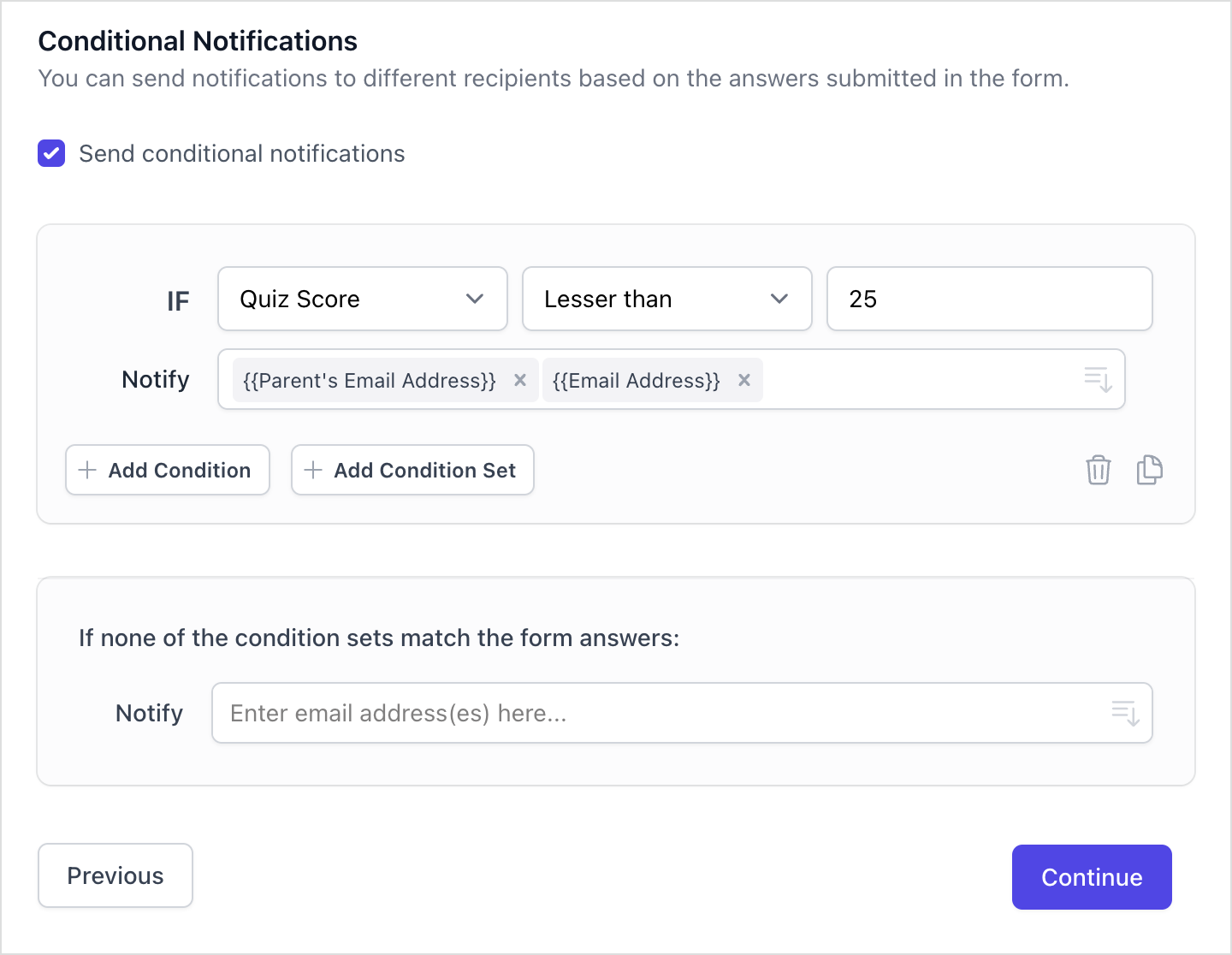 Definir Segunda Condición