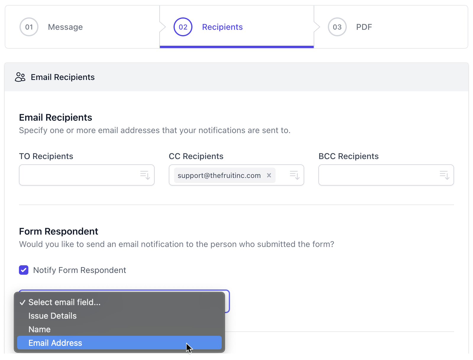 Enviar correo a la persona que completó el formulario de Google